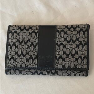 Coach Monogram Black and Gray wallet
